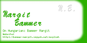 margit bammer business card